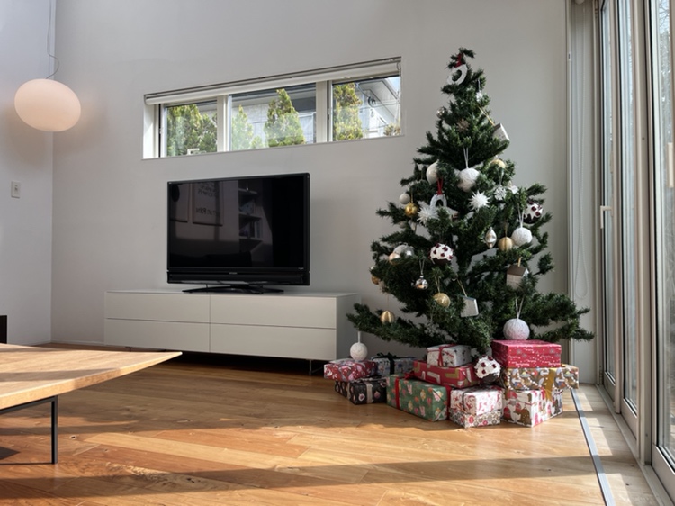 モデルハウスをクリスマス仕様に飾り付け