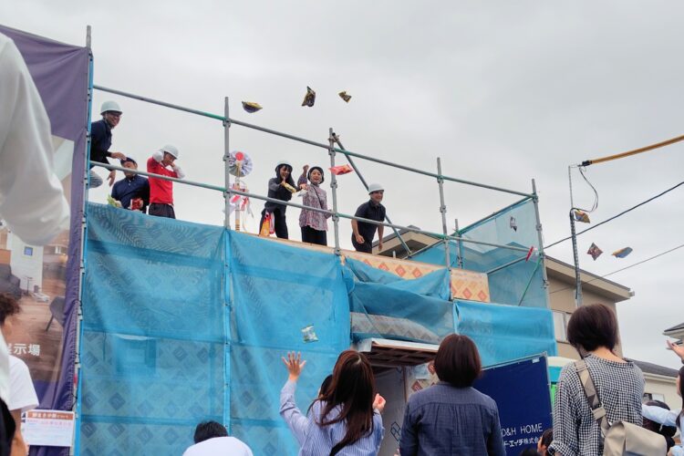 餅まき開催！地域とつながる家づくりの大切な時間