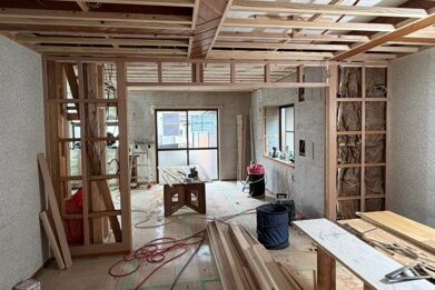 中古住宅リフォーム工事の現場をご紹介します